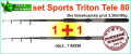 AKCIE Sports CARP tele set Triton T2-2x prt 3,30m/80g