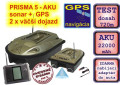 Zavaia loka PRISMA 5 + sonar + GPS + 2x Aku 12Ah