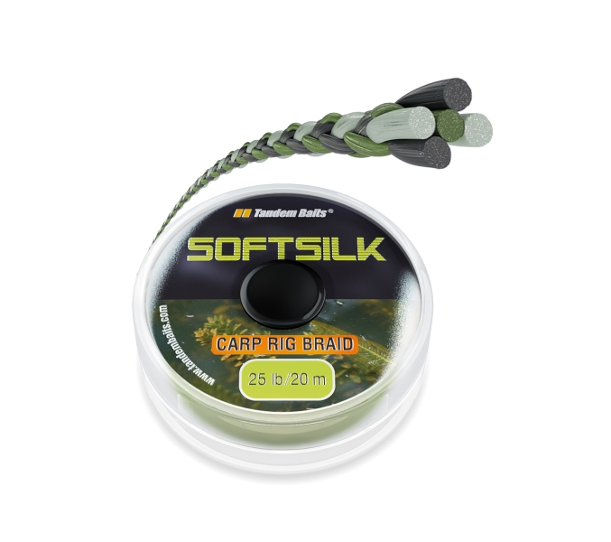Náväzcová kaprárska šnúra FC Softsilk 25lbs/20m Weed