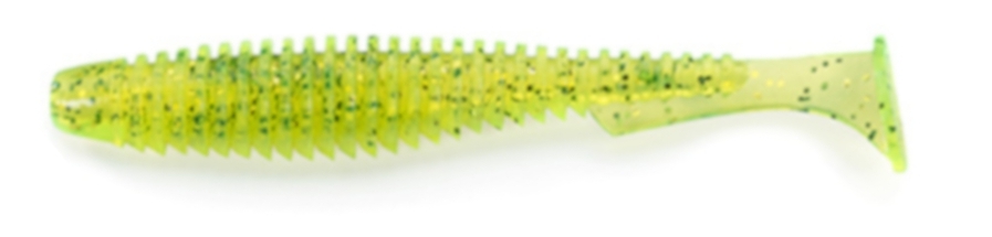 Dipované nástrahy U-Shad 101mm/8ks Flo Chartreuse/Green