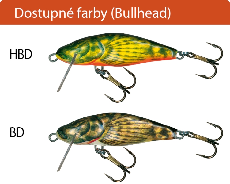 Woblery Rybárske Salmo: BULLHEAD BD6S, potápajúci