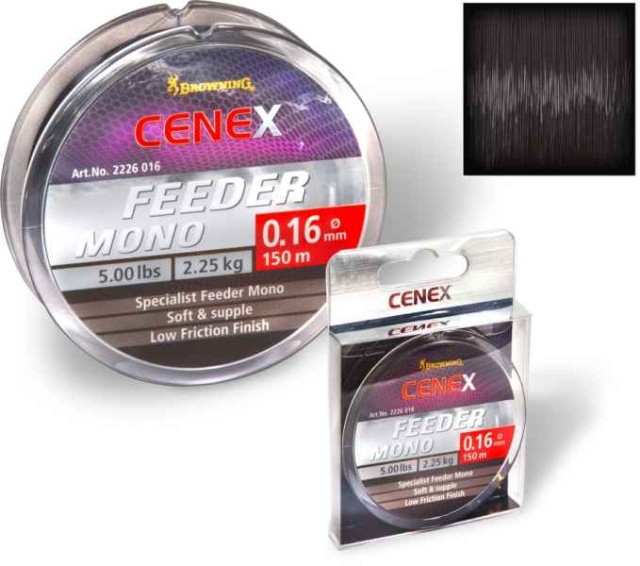 Vlasec Browning Cenex Feeder Mono 150m - čierny