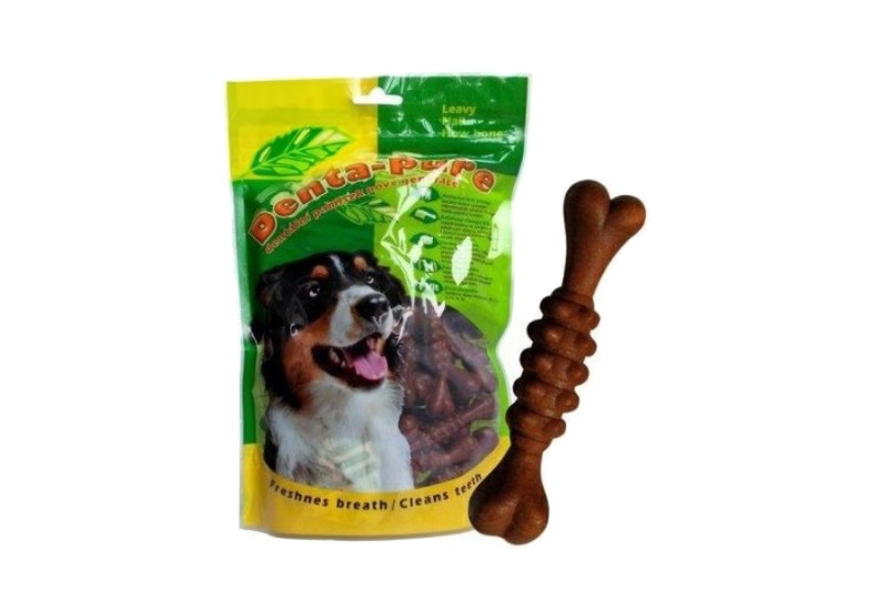 Psie krmivo NAIL Bone 7,5cm BACON brown 50ks