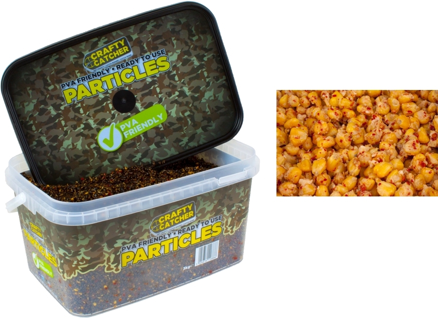 Hotový partikel 3kg - chilli, kukurica, cesnak