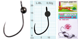 Wolfram jigov hlavy 5ksJIG 0,52g bez protihrotu -vekos L
