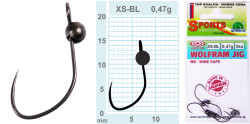 Wolfram jigov hlavy 5ksJIG 0,47g bez protihrotu -vekos XS