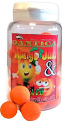 16mm plvajce boilies Fluo PopUp 50g - mango a broskya