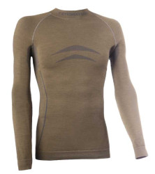 Pnske triko SEAM WOOL s dlhm rukvom