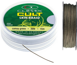 Nadvzcov nra s PVC poahom Skin Braid, Camou Green - 30lbs / 14,5k