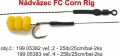 FC Corn Rig nadvzec 25lb/25cm/f. zelen/2ks