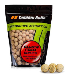 Carp Food Super Feed Boilies 18mm/1kg - Coco Vanilla/Kokosov vanilka