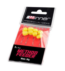 Method Feeder Mais Rig hotov nadvzec 8cm/4ks, ve. 8, 0,22mm