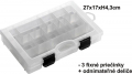 Krabika rybrska 27x17x4,3cm/3 pevn priehradky