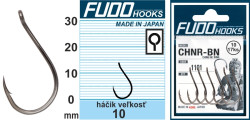 FUDO kaprový háčik s očkom a protihrotom FUDO kaprový háčik s očkom a protihrotom