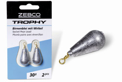 Koncové olovo hruška, 30g - v balení 2ks