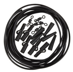 Komplet 5ks hadika + klip na olovo + obratlk - ierna