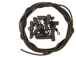 Komplet 5ks hadika + klip na olovo + obratlk - zelen