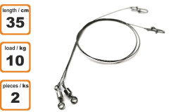 Wolframov lanko 35cm/10kg/2ks