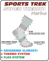Termo ponoky SPORTS SUPER THERMO Merino 37-40