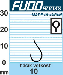 FUDO kaprový háčik s očkom a protihrotom FUDO kaprový háčik s očkom a protihrotom