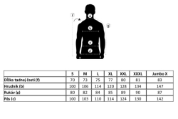 Bunda Hoody 3  ierny mask ve. XXXL